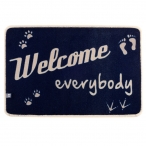Коврик на нескользящей основе «Welcome everybody», 68x44 см