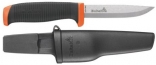 Нож Hultafors с обрезиненной ручкой в ножнах