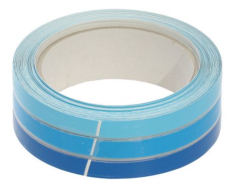 Клейкая лента для ватерлинии, градиентная,  синяя, 33 мм
