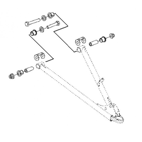 Комплект втулок для нижних рычагов (SM-08256, SM-08257) BRP SM-08262