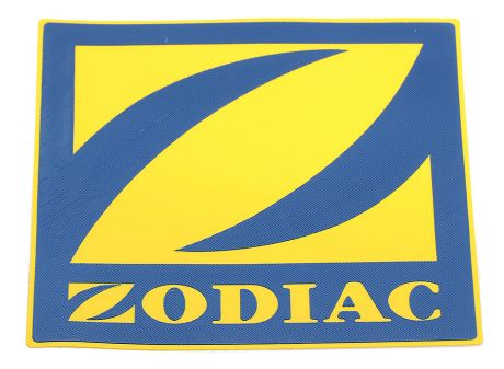Логотип «Zodiac» 17,5 х 17,5 см, желтый с синим